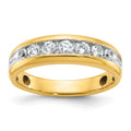 IBGoodman 14k 7 Stone Polished Men's Ring Mounting