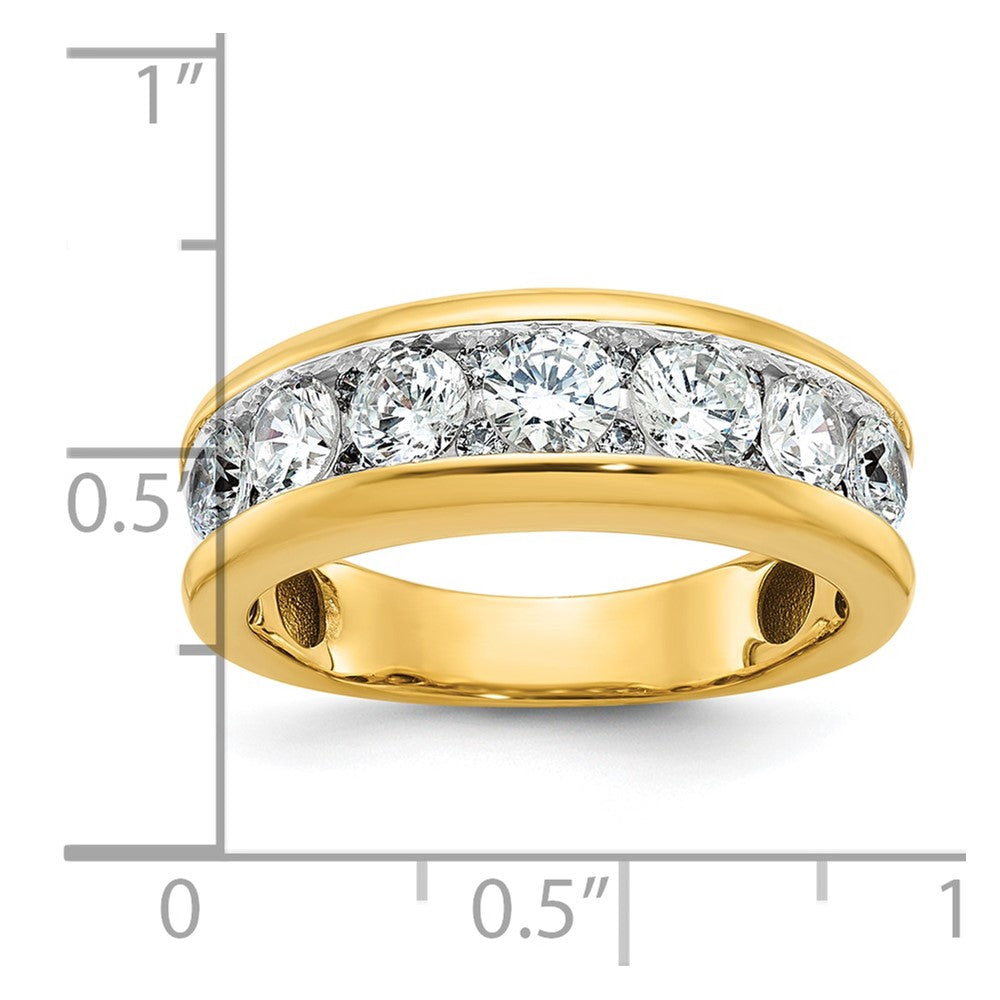 14k with White Rhodium IBGoodman Men's Polished 1.5ctw Diamond Ring