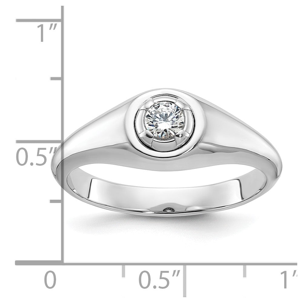 14k White Gold IBGoodman Men's Diamond Ring Mounting