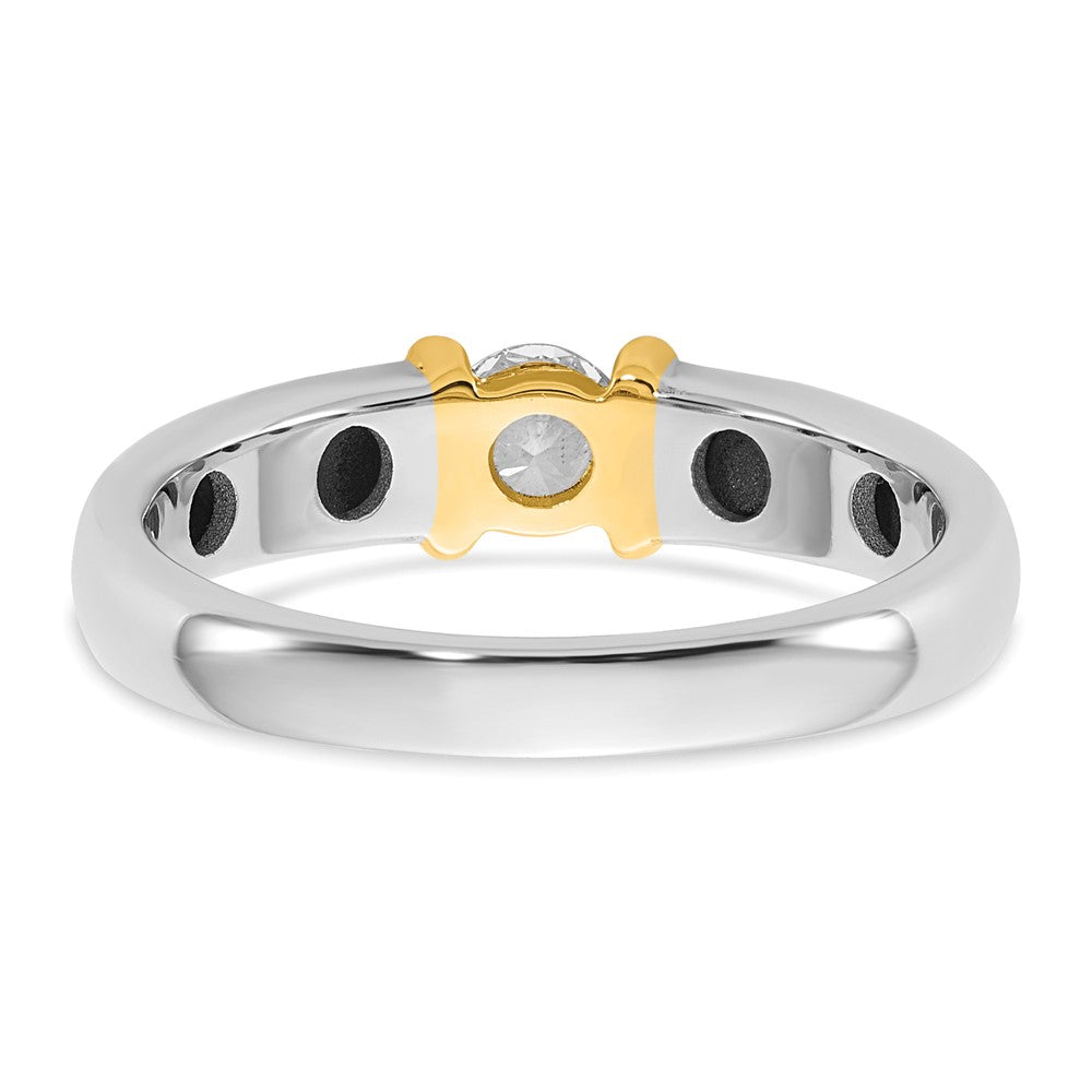 14k Two-Tone .33ct Ladies Diamond Wedding Band