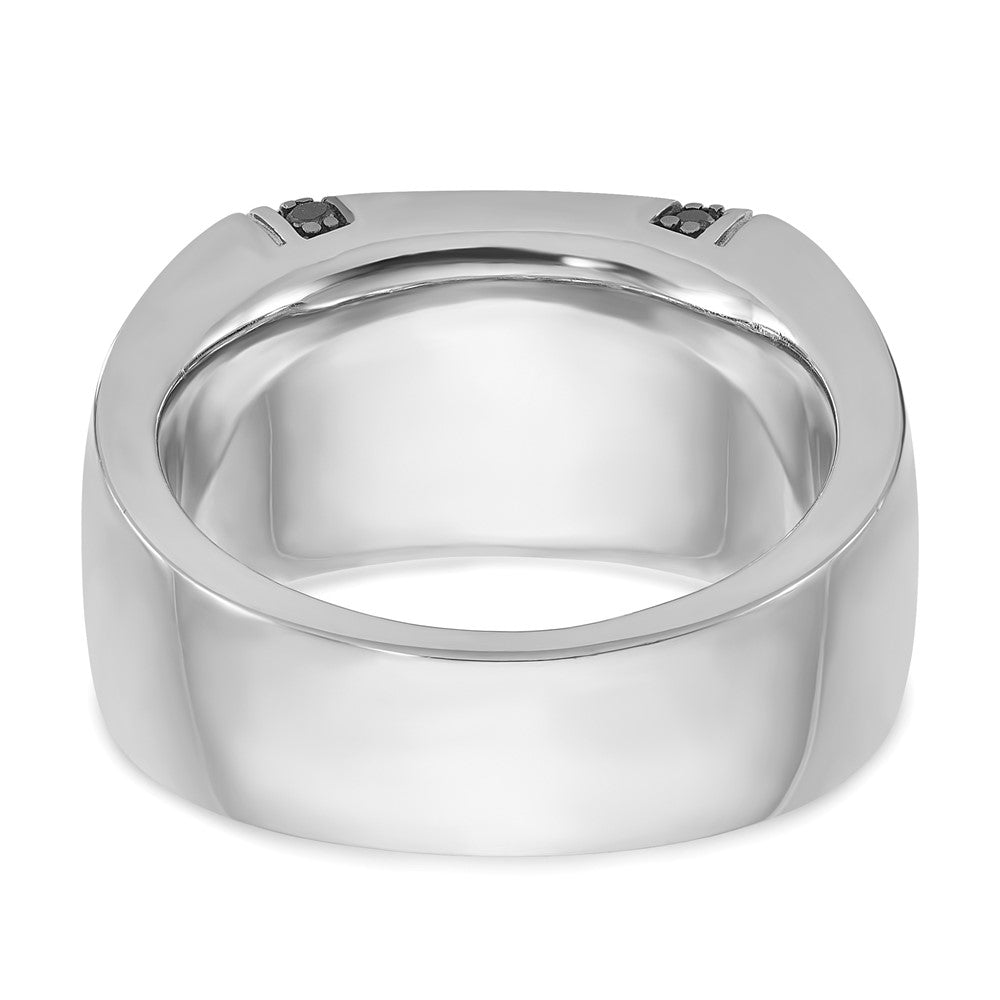 14k White Gold IBGoodman Men's Onyx and Diamond Ring Mounting