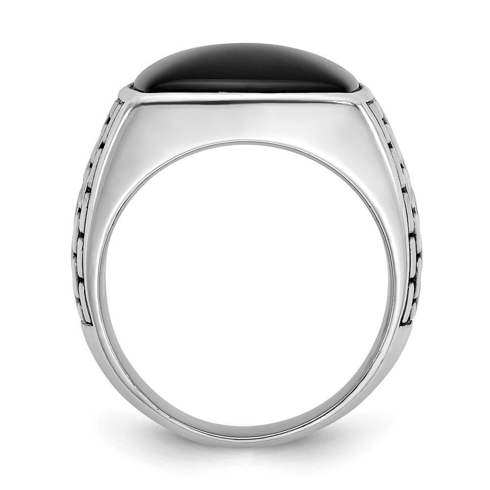 14k White Gold IBGoodman Men's Onyx Ring Mounting
