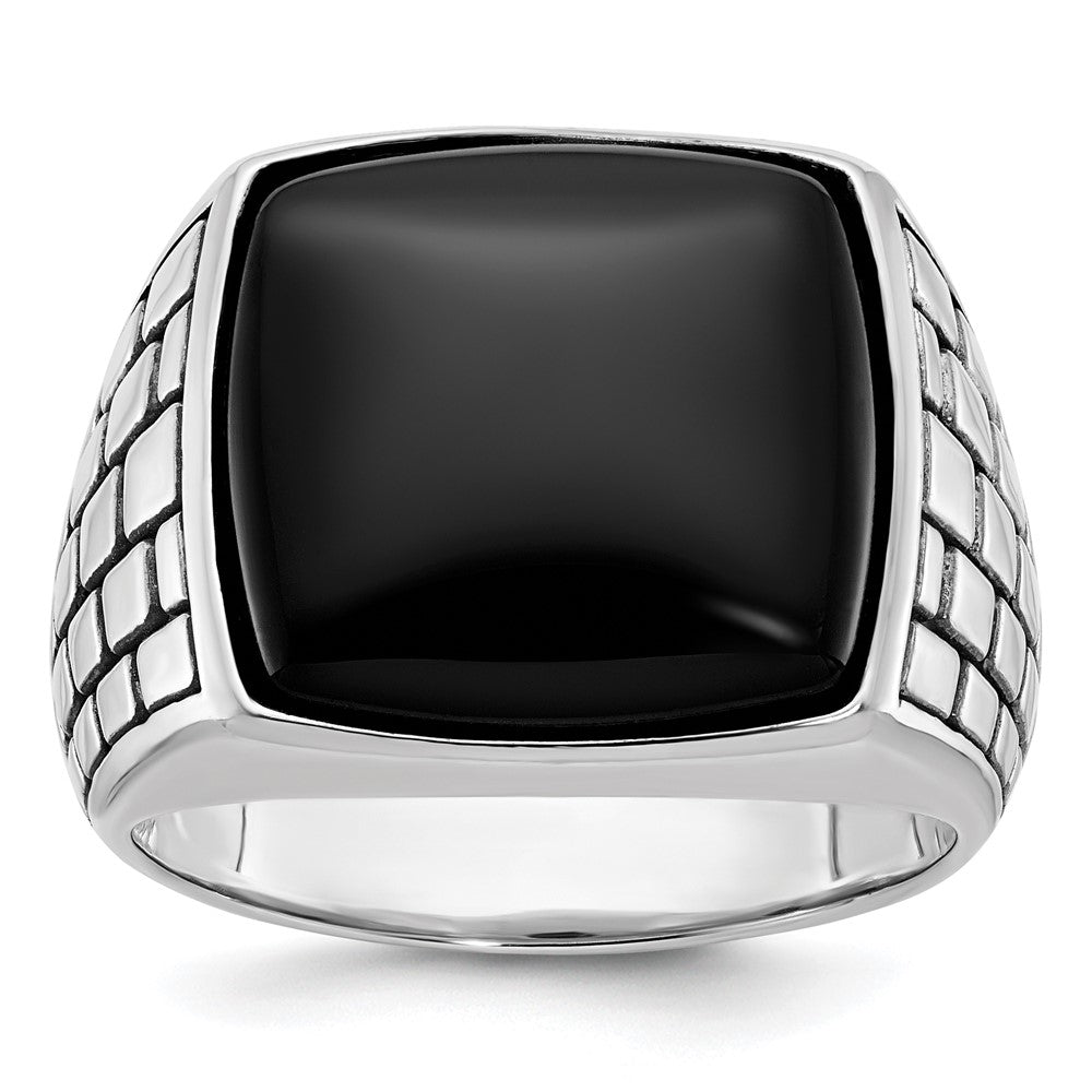 14k White Gold IBGoodman Men's Onyx Ring Mounting