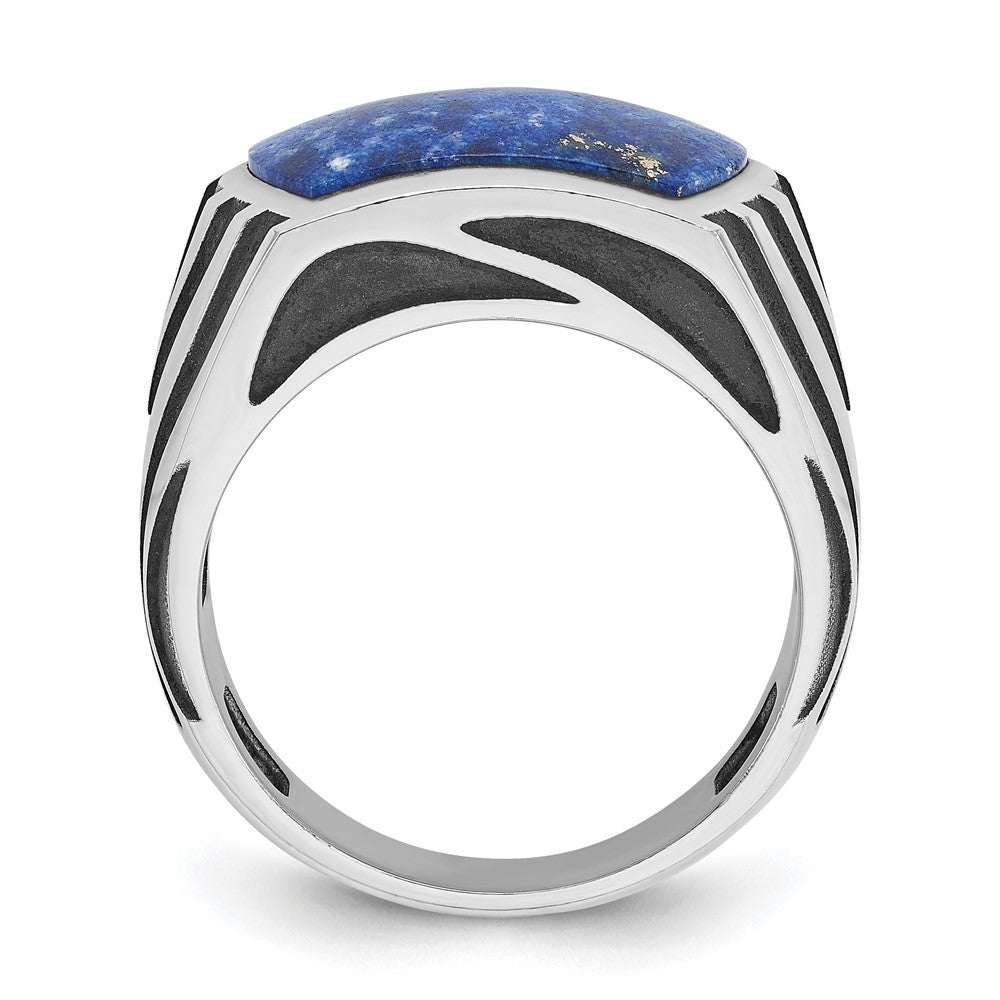 14k White Gold IBGoodman Men's Lapis Ring Mounting