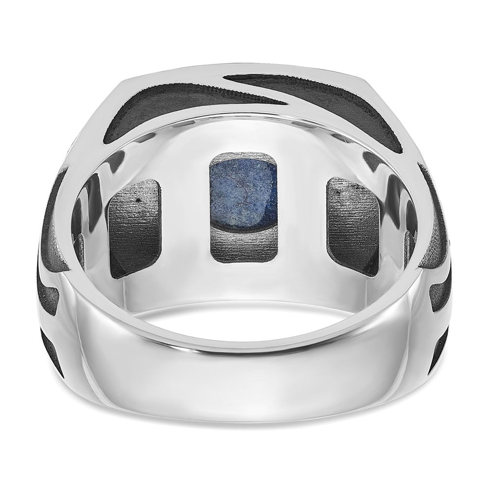 14k White Gold IBGoodman Men's Lapis Ring Mounting