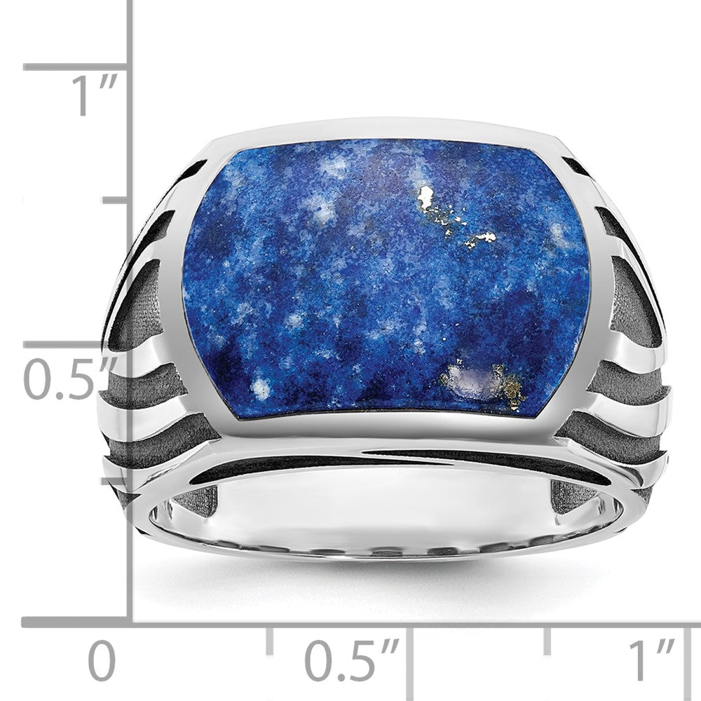 14k White Gold IBGoodman Men's Lapis Ring Mounting
