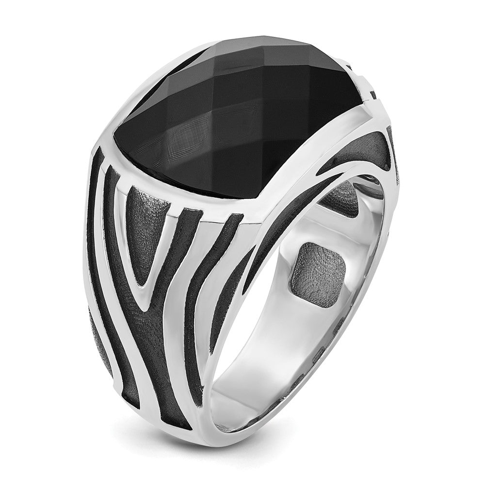 14k White Gold IBGoodman Men's Onyx Ring Mounting