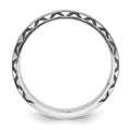 14k White Gold IBGoodman Men's Polished/Satin Diamond Ring Mounting