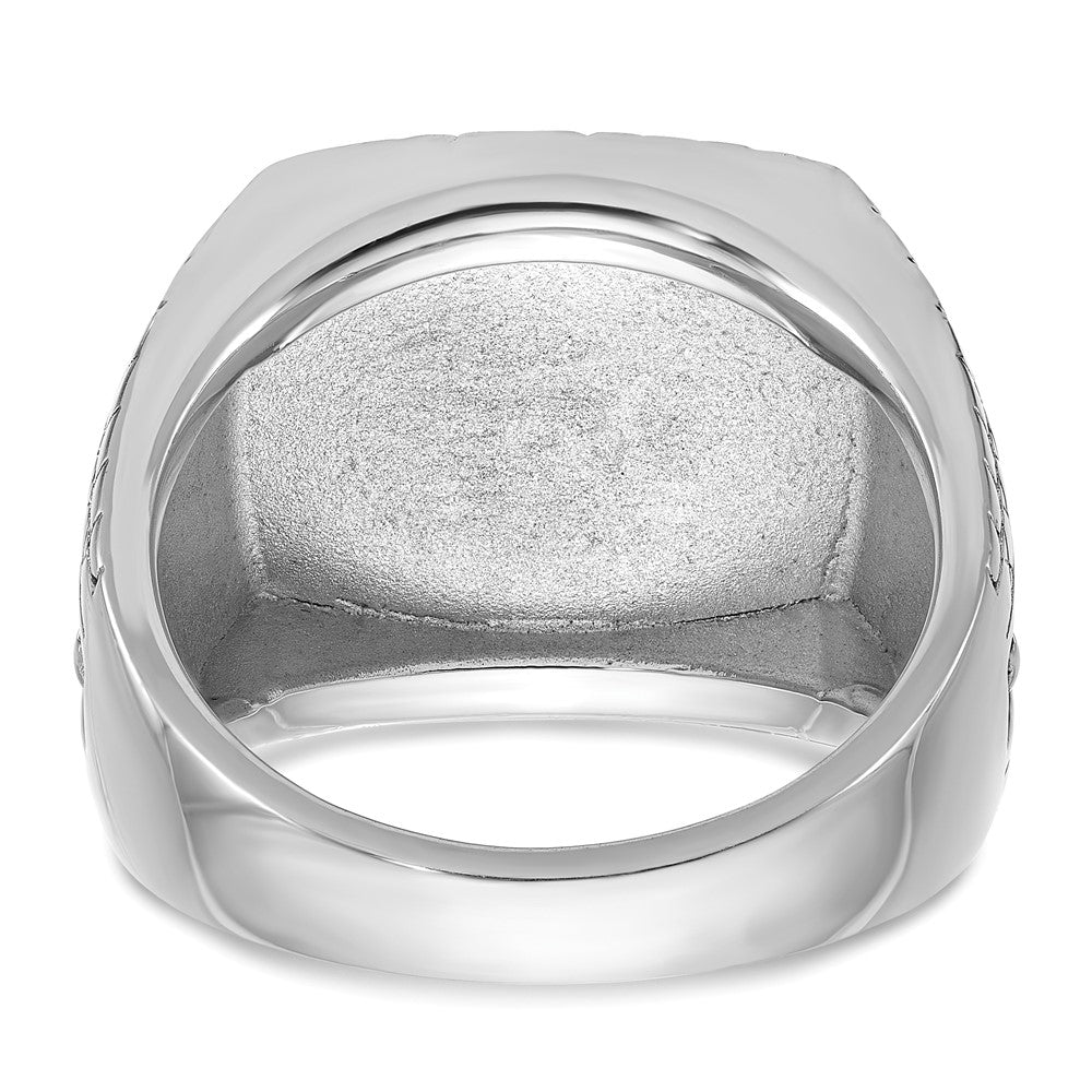14k White Gold IBGoodman Men's Onyx Star Ring Mounting