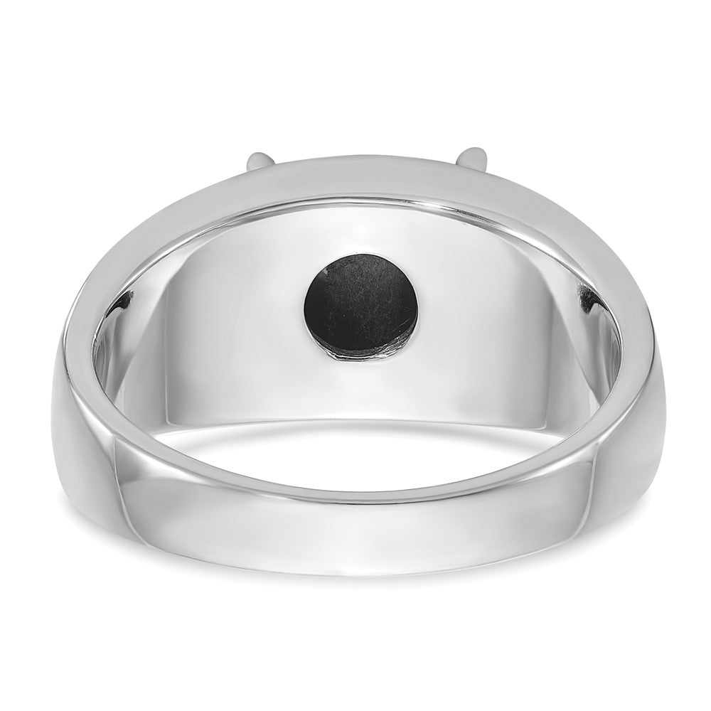 14k White Gold IBGoodman Men's Gemstone Ring Mounting