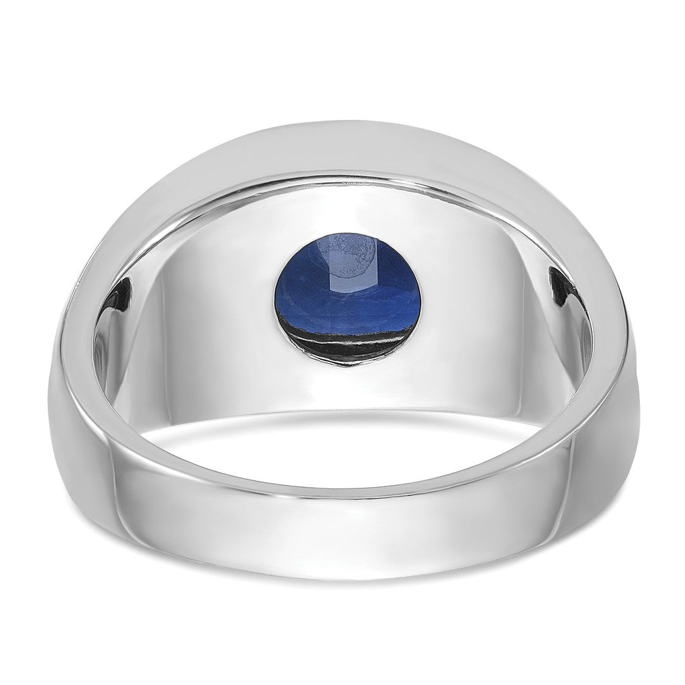 14k White Gold IBGoodman Men's Gemstone Ring Mounting