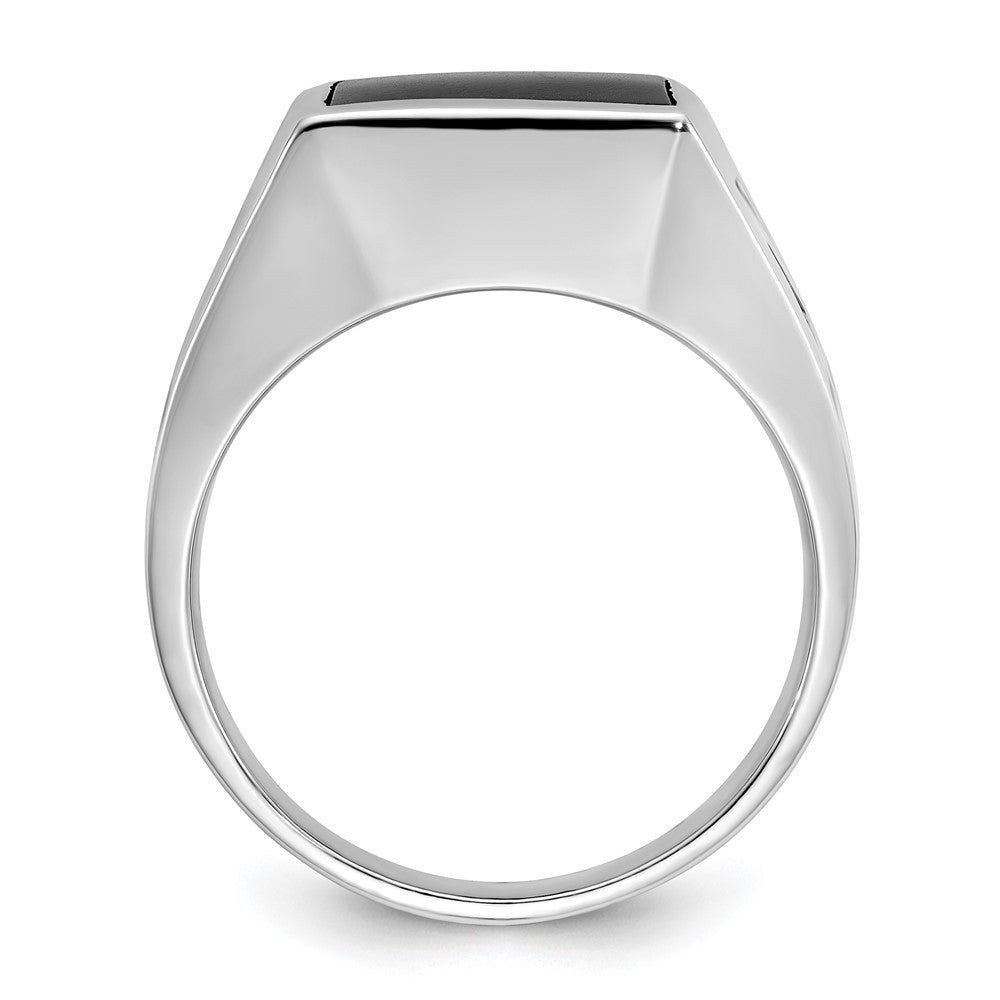 14k White Gold IBGoodman Men's Onyx Ring Mounting