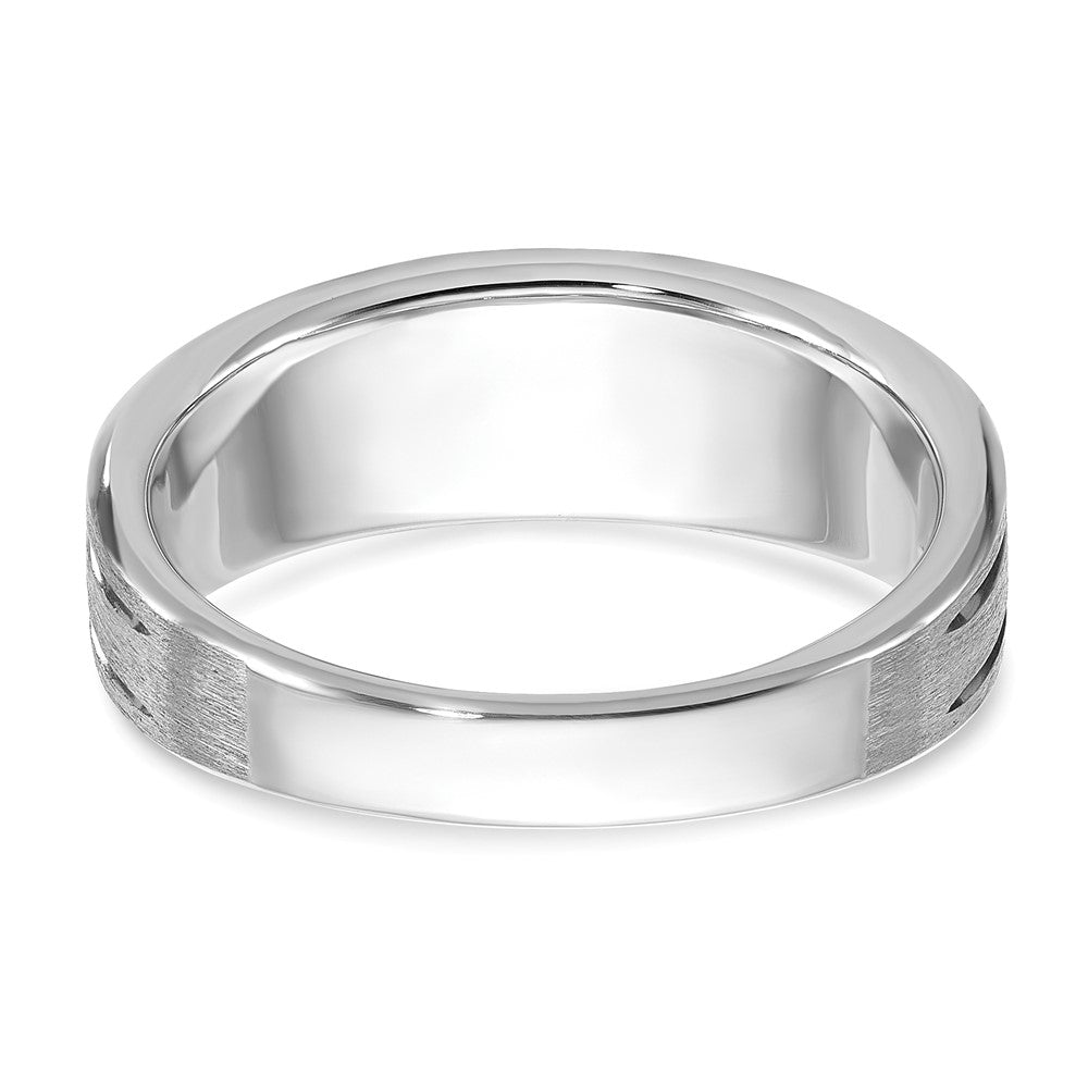 IBGoodman 14k White Gold Men's Ring Mounting