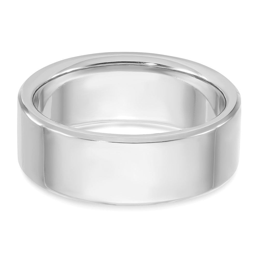 14k White Gold IBGoodman Men's Satin Cr. Sapphire Diamond Complete Ring