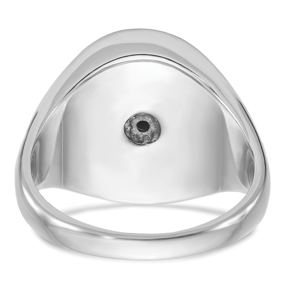 14k White Gold IBGoodman Men's Onyx and Diamond Ring Mounting