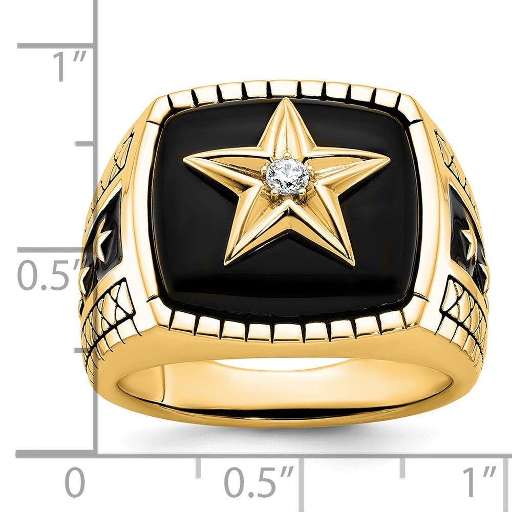 10k IBGoodman Men's Onyx and Diamond Ring Mounting
