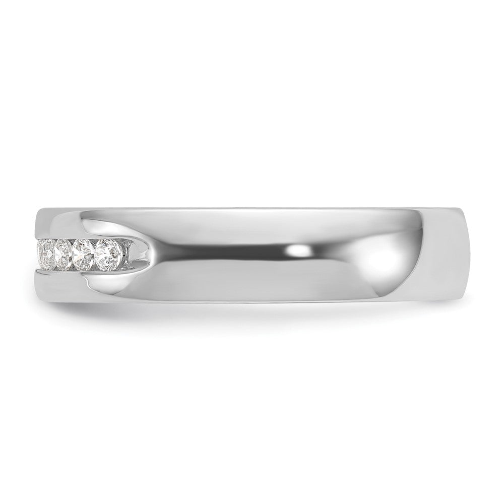 14kw IBGoodman Men's Polished & Grooved 10-Stone Ring Mounting