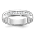 14kw IBGoodman Men's Polished & Grooved 10-Stone Ring Mounting