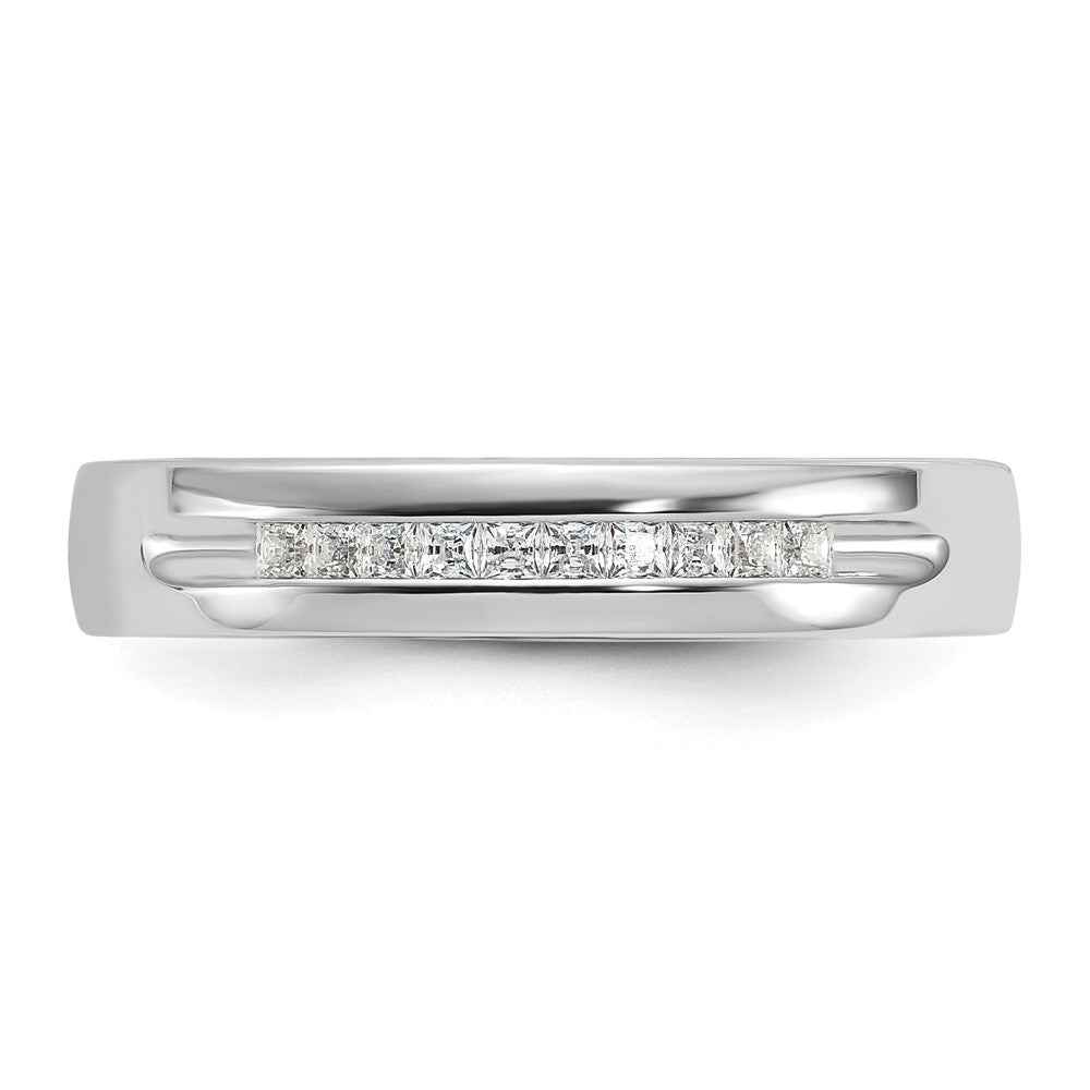 14kw IBGoodman Men's Polished & Grooved 10-Stone Ring Mounting