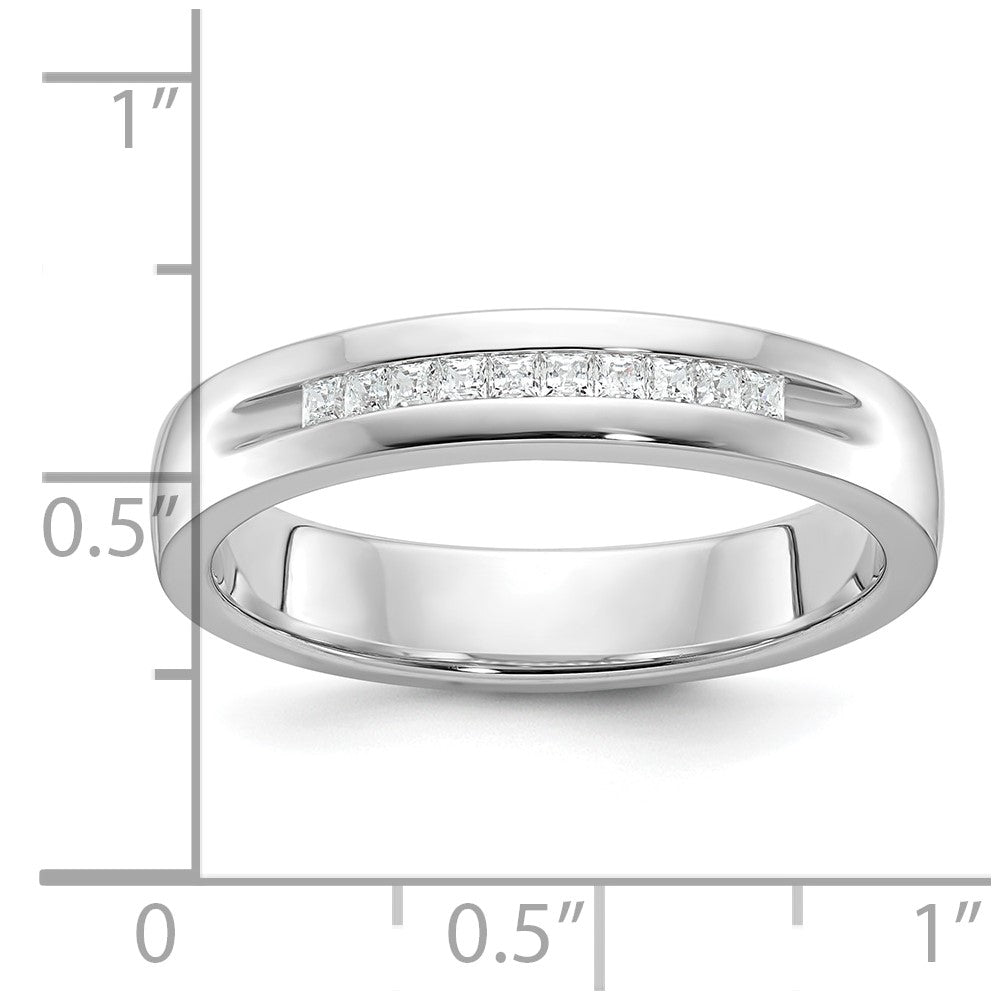 14kw IBGoodman Men's Polished & Grooved 10-Stone Ring Mounting