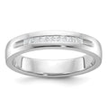 14kw IBGoodman Men's Polished & Grooved 10-Stone Ring Mounting