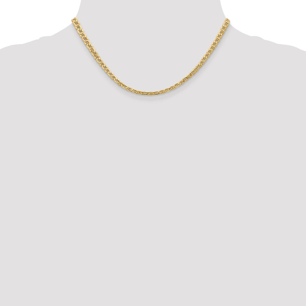 14k 4mm Semi-Solid Anchor Chain