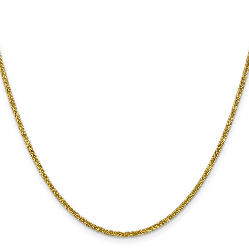 14k 2mm Semi-solid 3-Wire Wheat Chain
