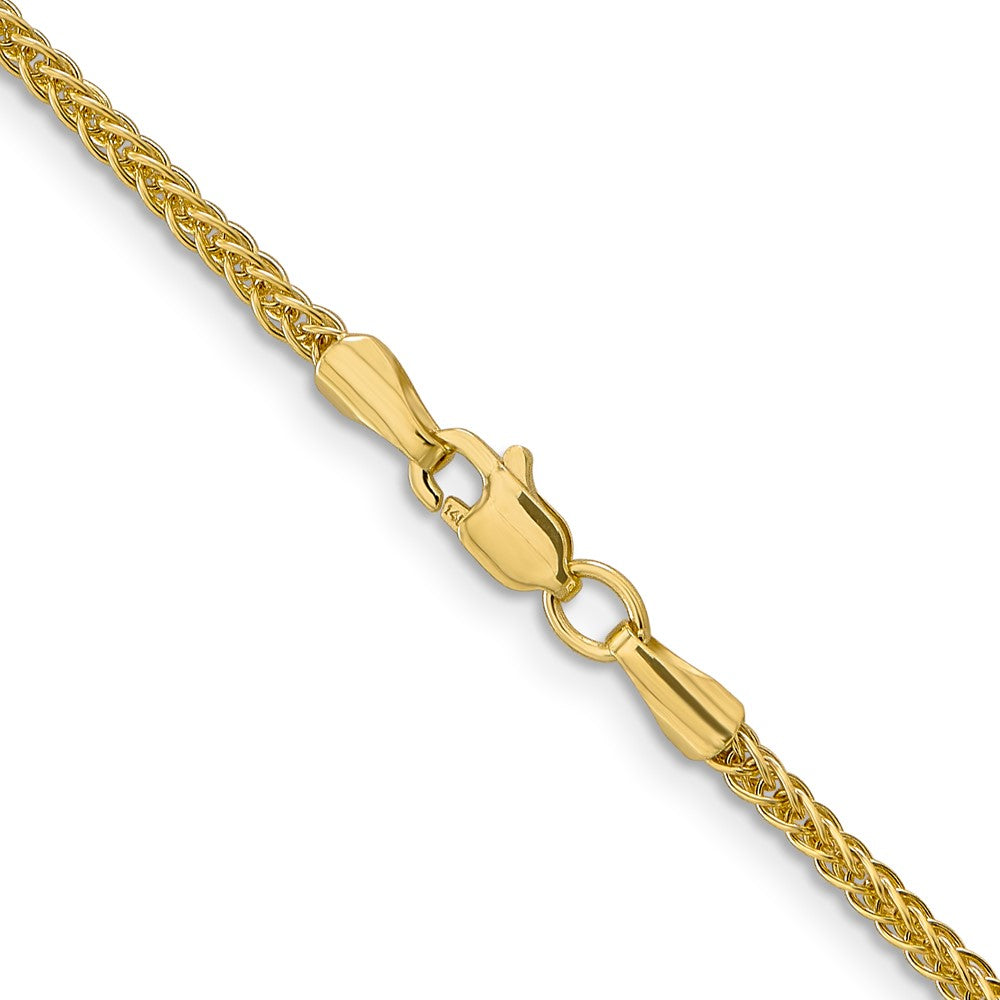 14k 2mm Semi-solid 3-Wire Wheat Chain