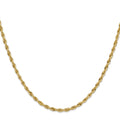 14ky 3.0mm Semi-Solid Rope Chain