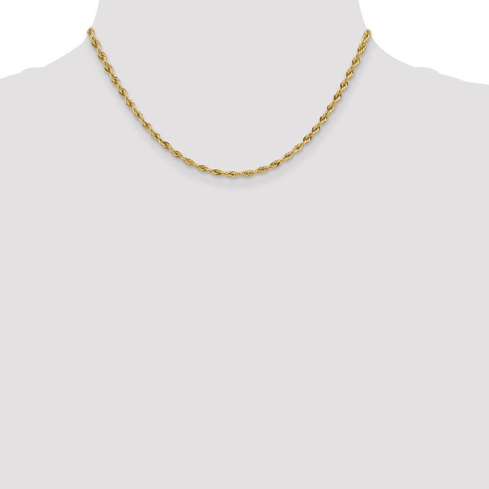 14ky 3.0mm Semi-Solid Rope Chain