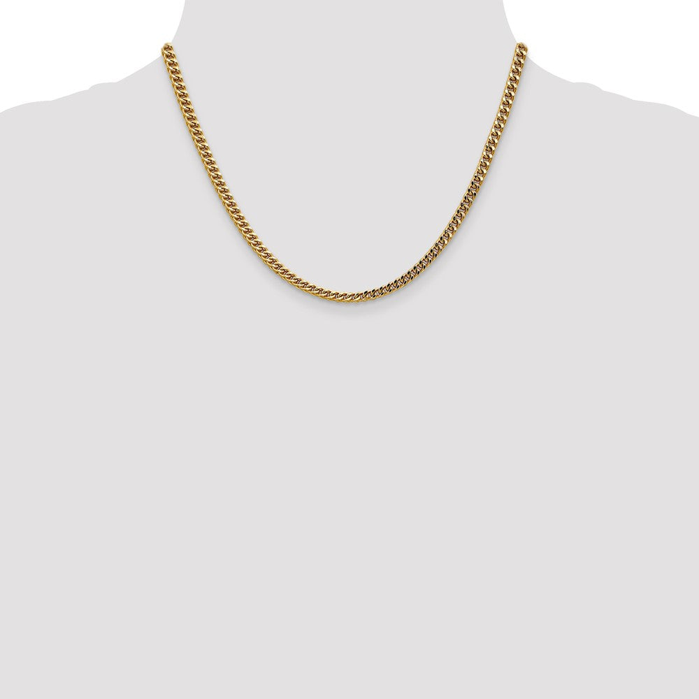 14k 3.7mm Semi-Solid Franco Chain