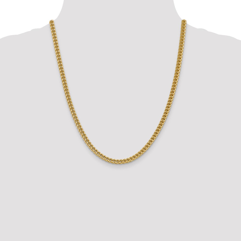 14k 4.5mm Semi-Solid Franco Chain
