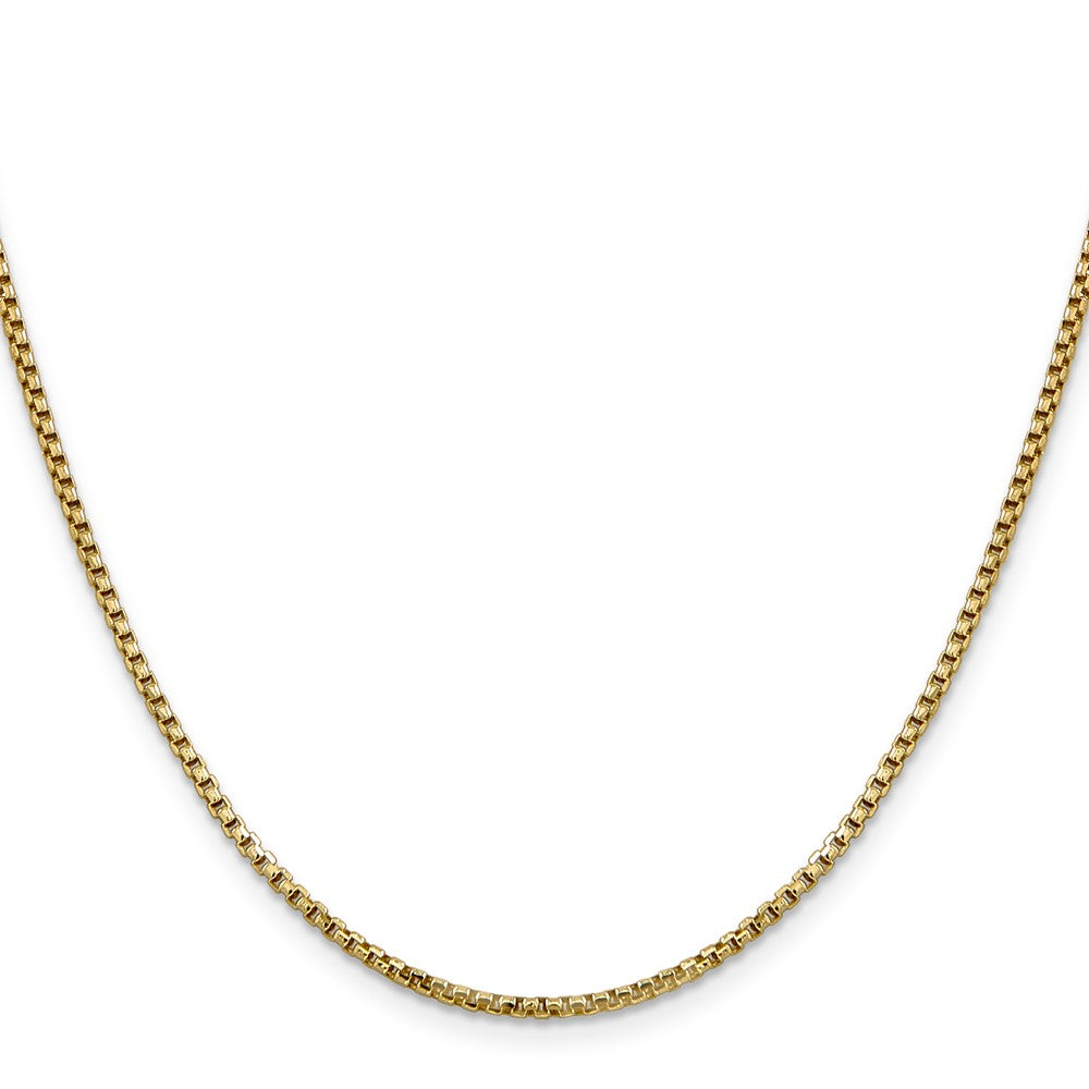 14k 1.75mm Semi-Solid Round Box Chain