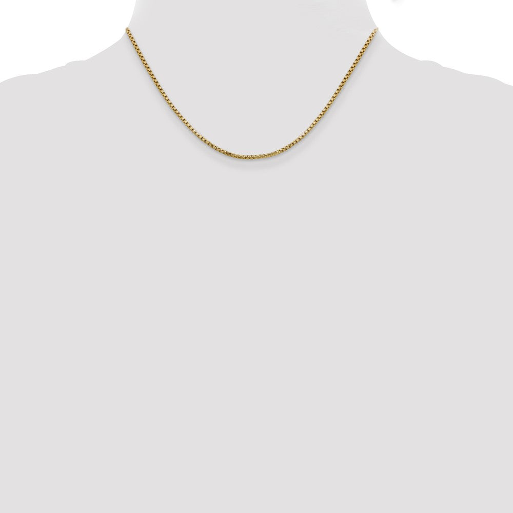 14k 1.75mm Semi-Solid Round Box Chain