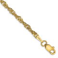 14k 2.75mm Lightweight Singapore Chain