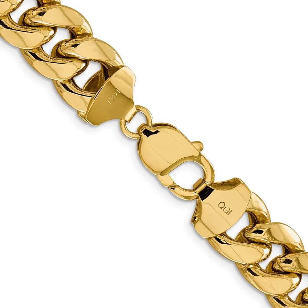 14k 13.2mm Semi-Solid Miami Cuban Chain