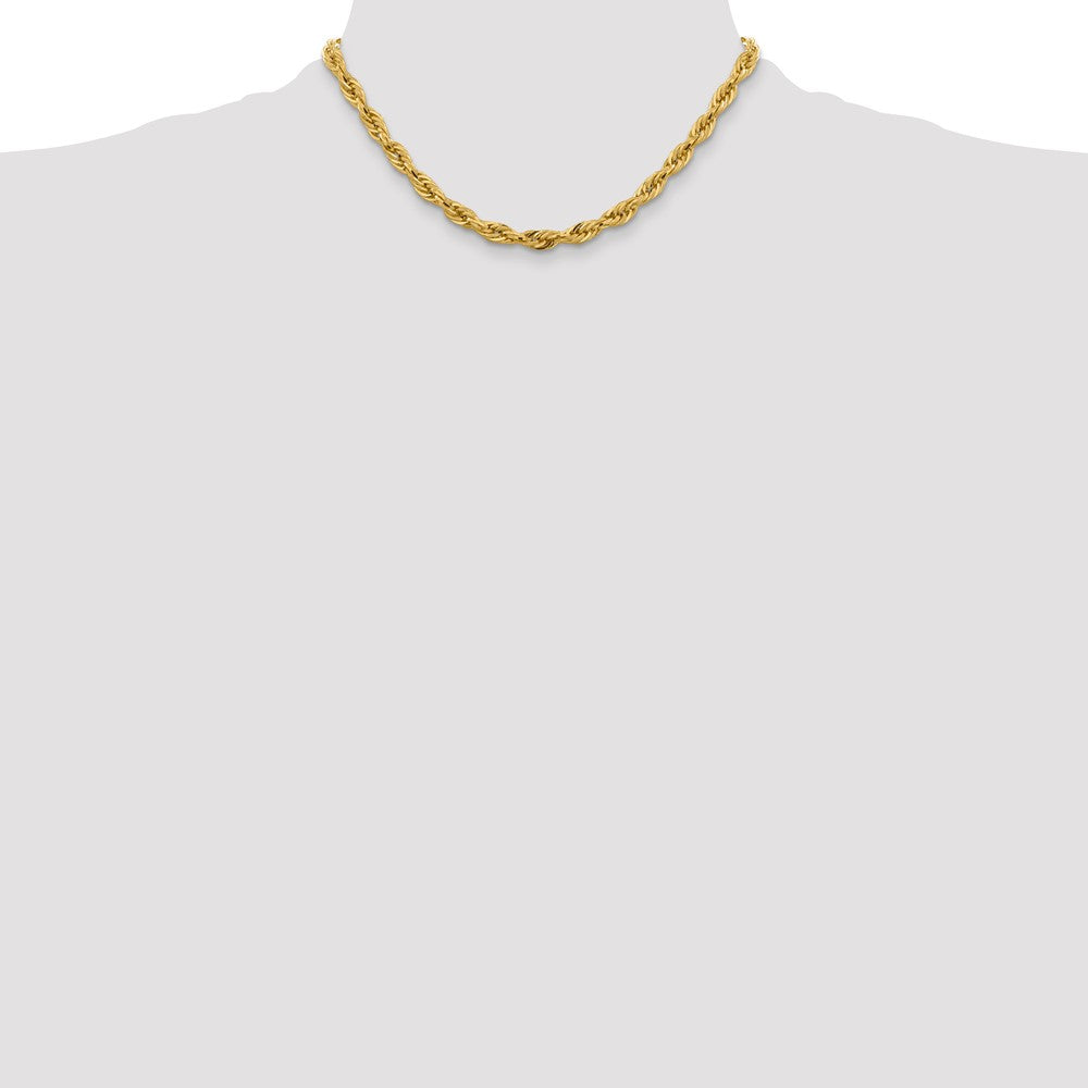 14ky 5.4mm Semi-Solid Rope Chain