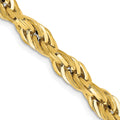 14ky 5.4mm Semi-Solid Rope Chain
