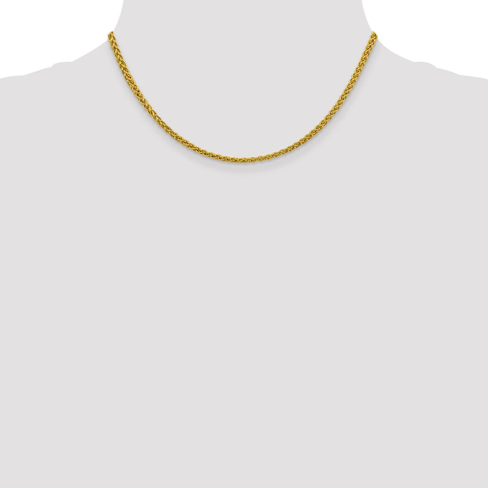 14k 3.45mm Semi-solid Wheat Chain