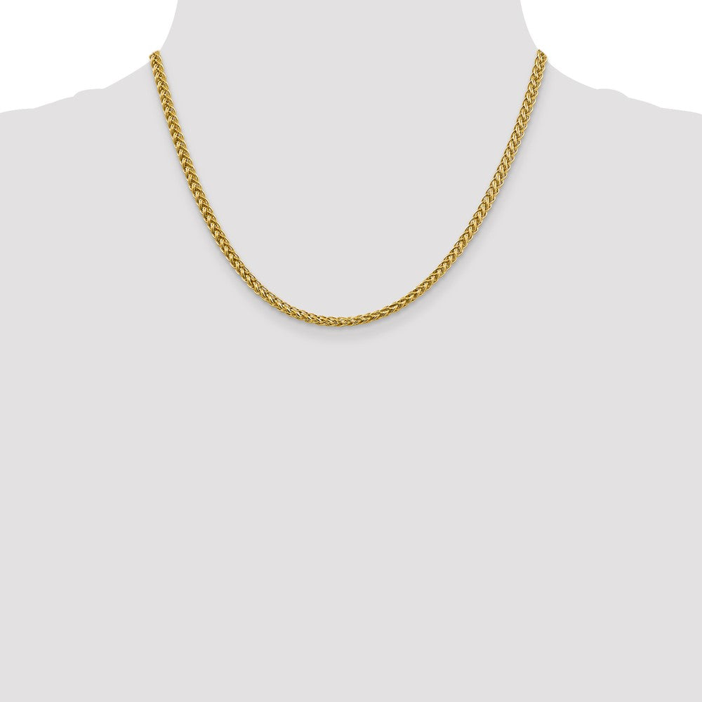 14k 3.5mm Semi-solid 3-Wire Wheat Chain