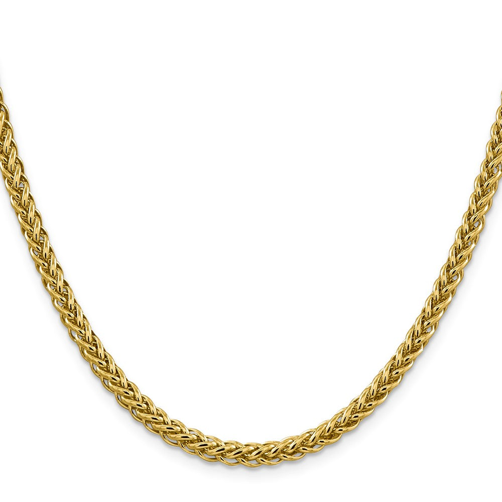 14k 4.65mm Semi-solid 3-Wire Wheat Chain