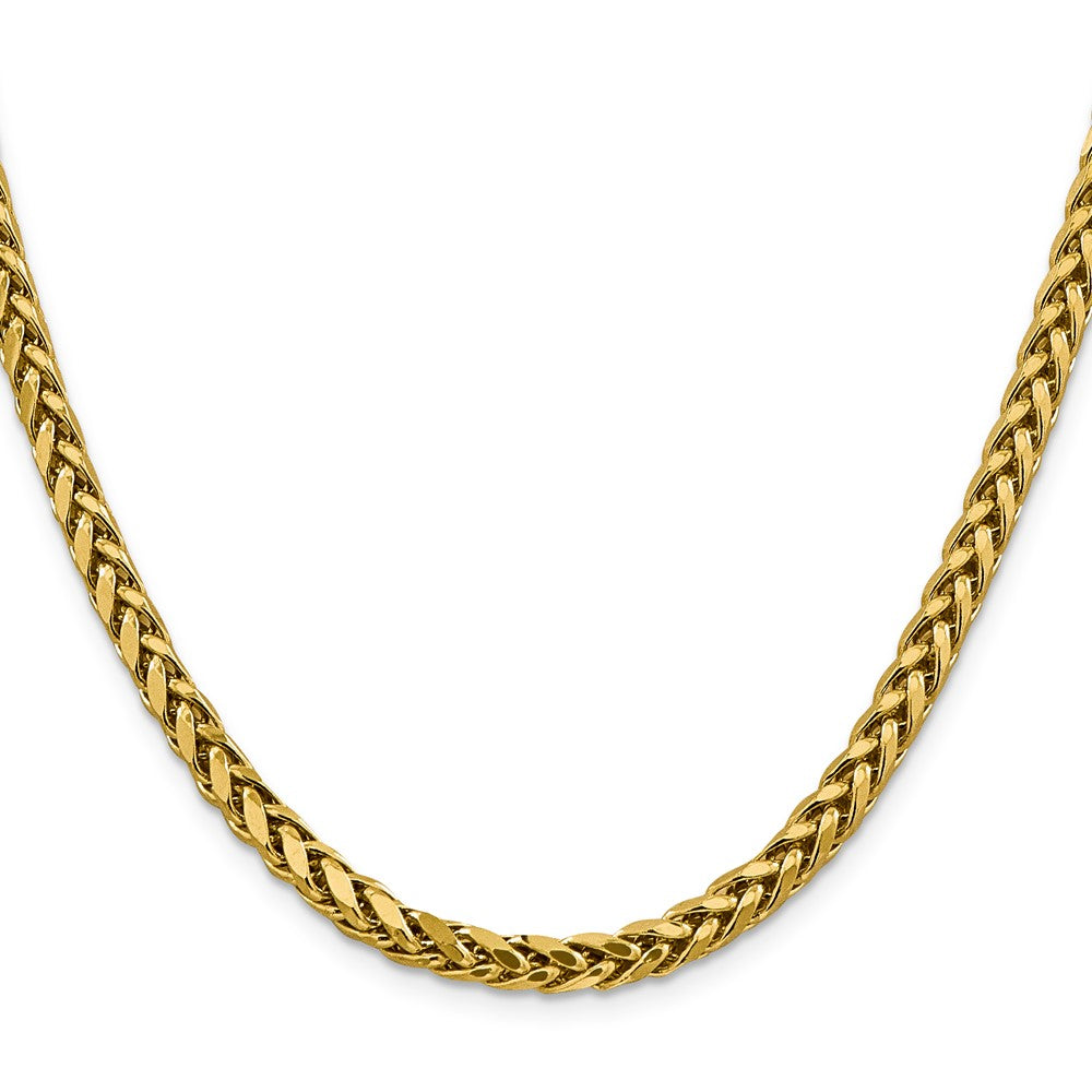 14k 5mm Semi-solid D/C Wheat Chain