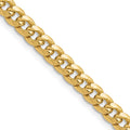 14k 5.25mm Semi-Solid Miami Cuban Chain