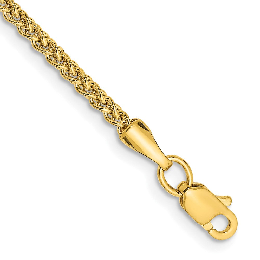 14k 2mm Semi-Solid Wheat Chain