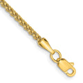14k 2mm Semi-Solid Wheat Chain