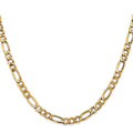 14k 5.75mm Semi-Solid Figaro Chain