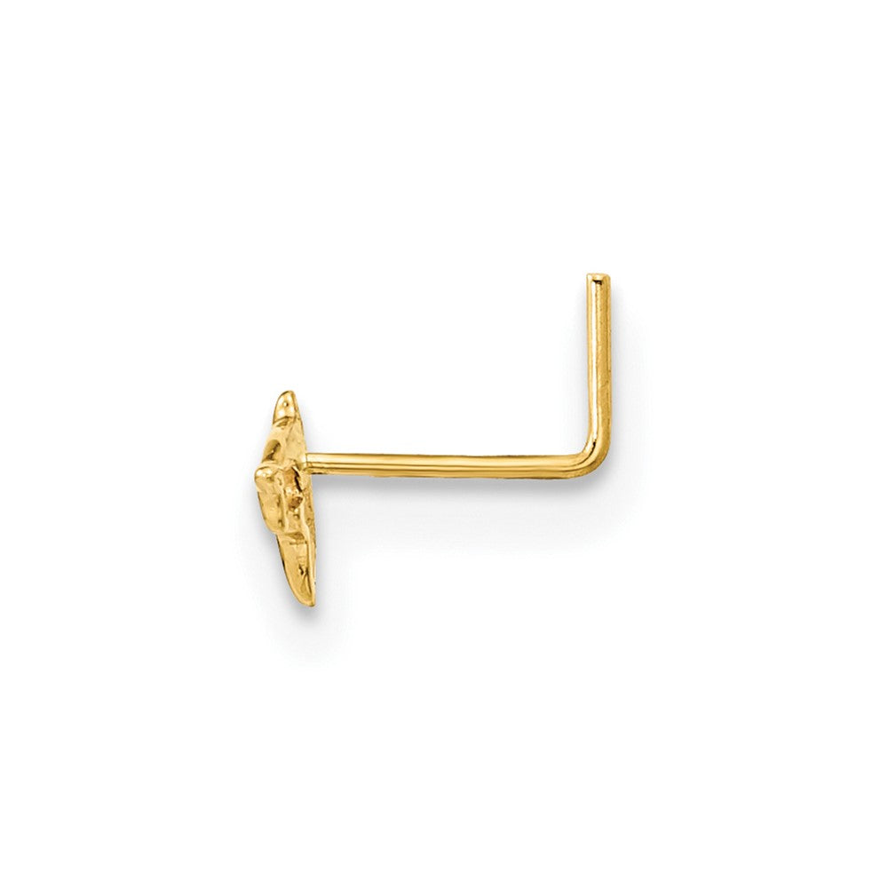 14K 22 Gauge Dolphin Nose Ring Body Jewelry