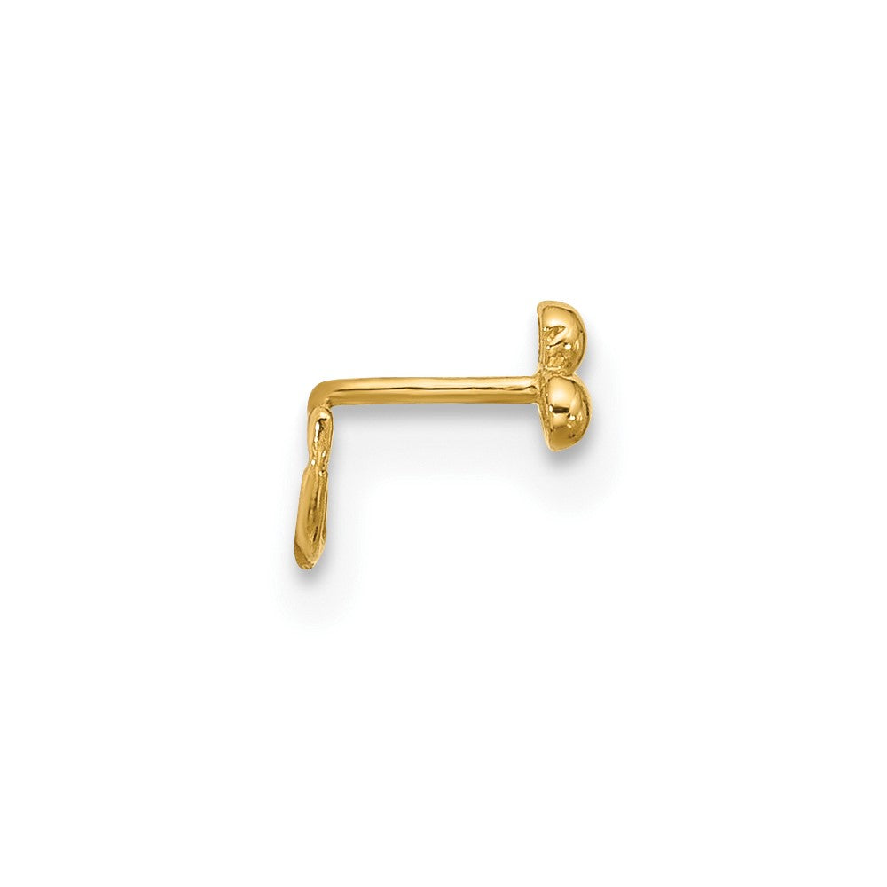 14K 22 Gauge Polished Nose Ring Body Jewelry
