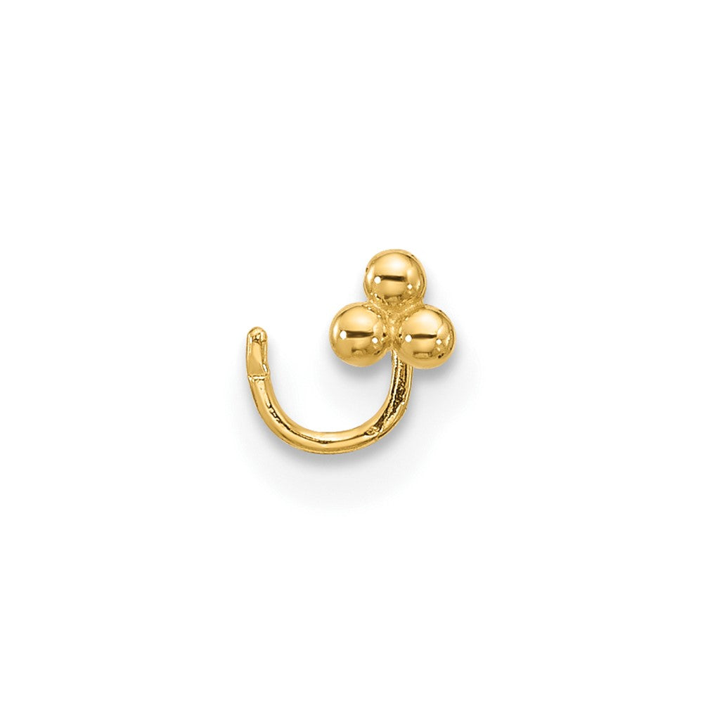 14K 22 Gauge Polished Nose Ring Body Jewelry