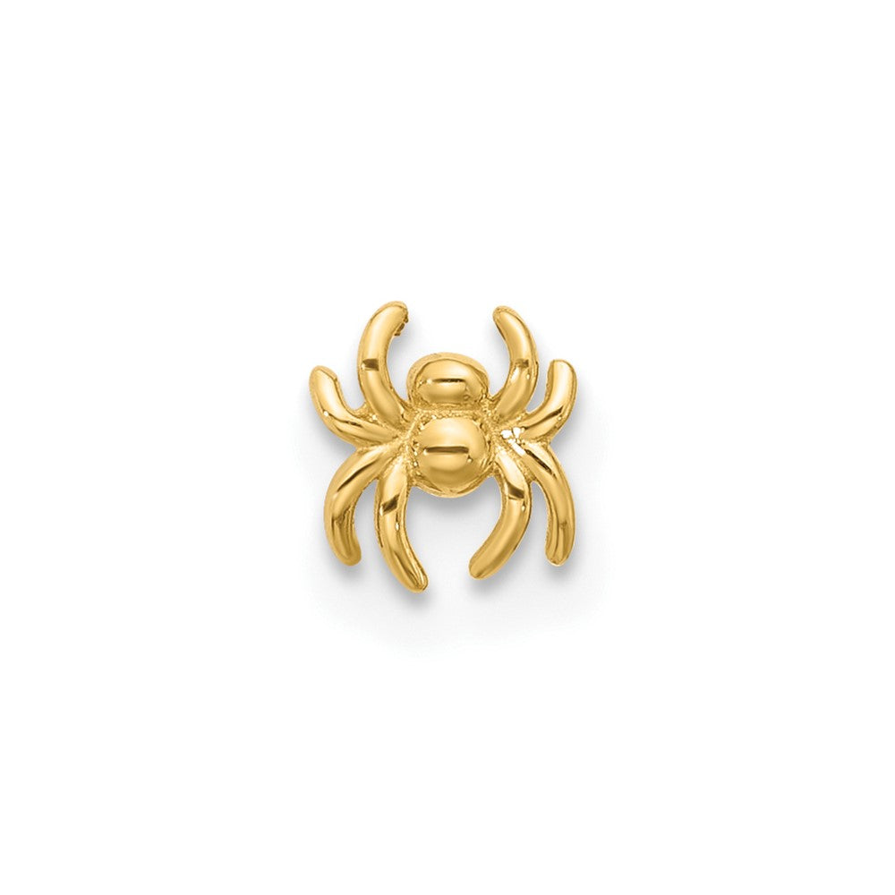 14k 22 Gauge Polished Spider Nose Stud